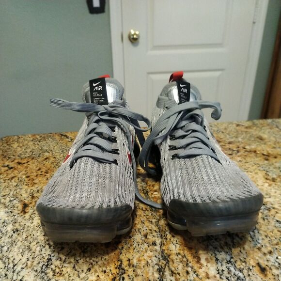 Nike Mens Air Vapormax Flyknit 3 Running Shoes Red AJ6900-012 Lace Up 8.5 - Picture 11 of 12